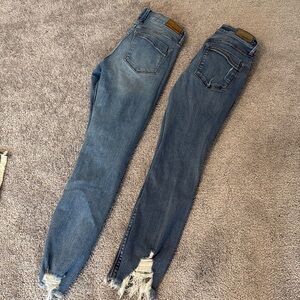 Express jeans size 0 womens 2 pairs